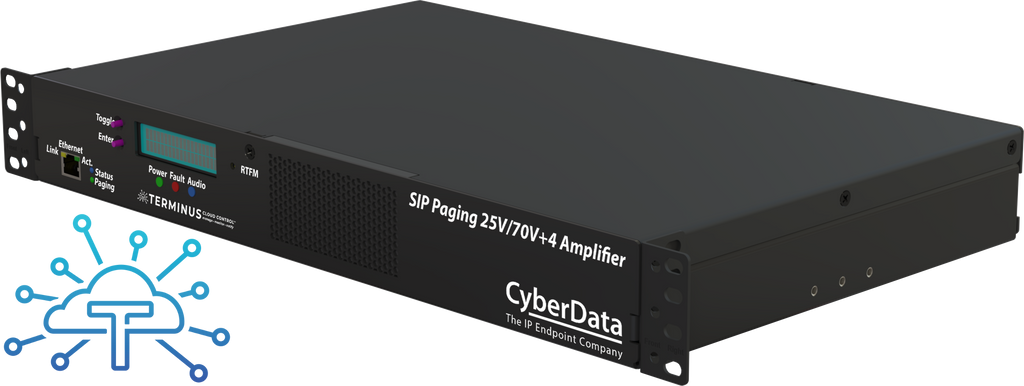 CyberData SIP Paging 25V/70V +4 Amplifier