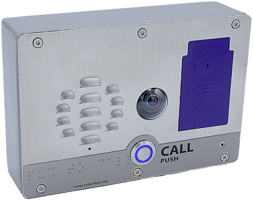 [011478] CyberData SIP h.264 Video Outdoor Intercom with RFID (011478)